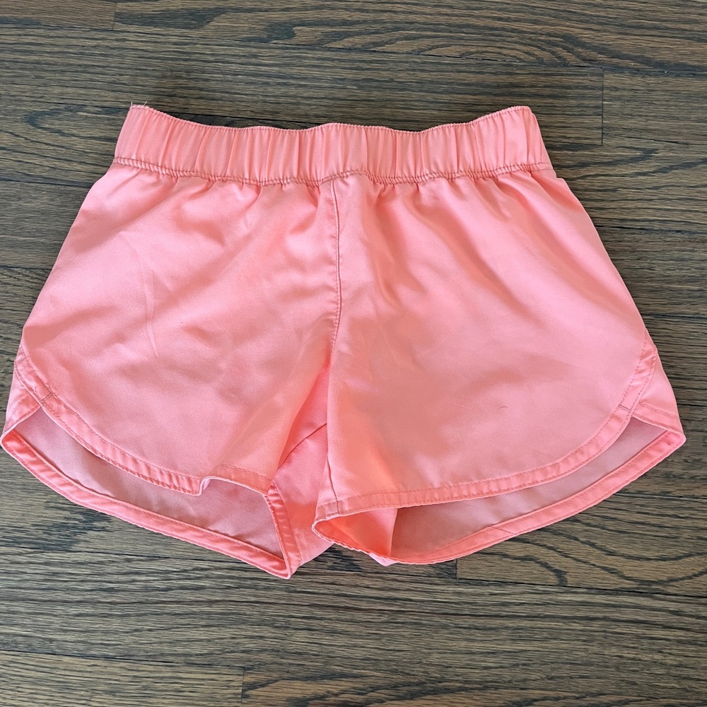 Girl’s Coral Pink Athletic Shorts